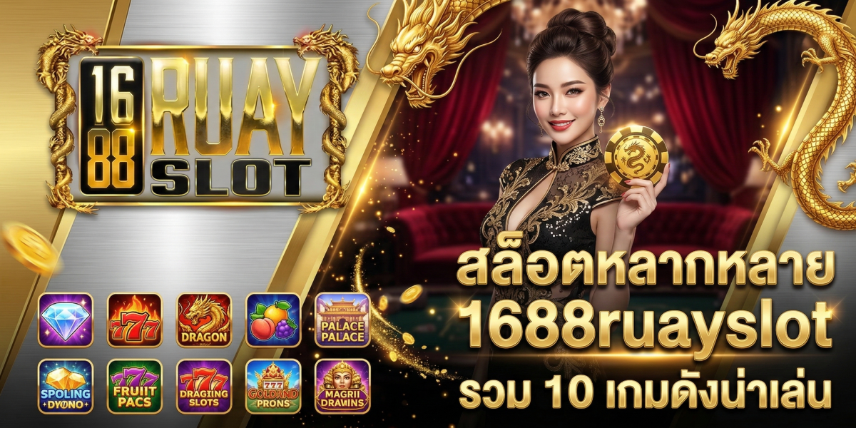 สล็อต หลากหลาย 1688ruayslot รวม 10 เกมดังน่าเล่น