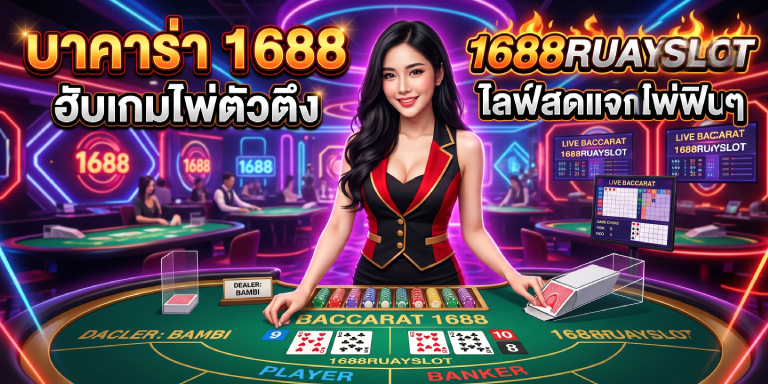 บาคาล่า1688 ฮับเกมไพ่ตัวตึง 1688ruayslot ไลฟ์สดแจกไพ่ฟินๆ (1)